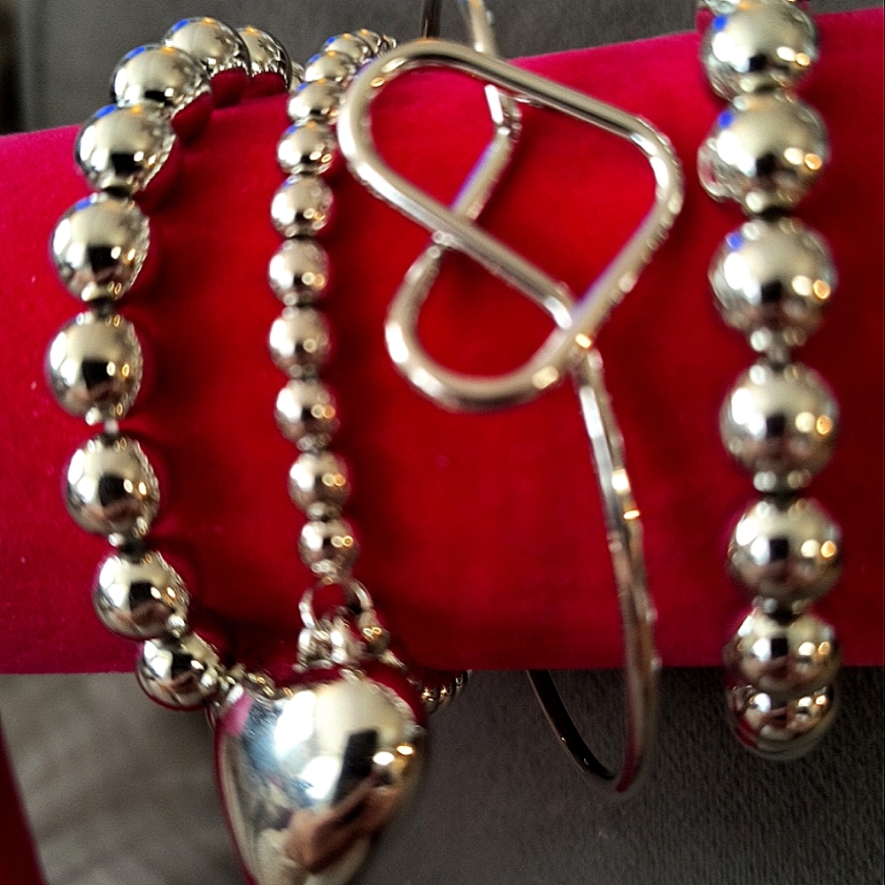 Silver Infinity Charm Bracelet